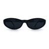 Womens Oval Subtle Cat Eye Thin Plastic Retro Vintage Vibe Sunglasses