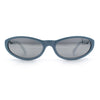 Womens Oval Subtle Cat Eye Thin Plastic Retro Vintage Vibe Sunglasses