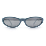 Womens Oval Subtle Cat Eye Thin Plastic Retro Vintage Vibe Sunglasses