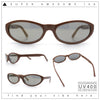 Womens Oval Subtle Cat Eye Thin Plastic Retro Vintage Vibe Sunglasses