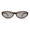 Womens Oval Subtle Cat Eye Thin Plastic Retro Vintage Vibe Sunglasses