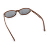 Womens Oval Subtle Cat Eye Thin Plastic Retro Vintage Vibe Sunglasses