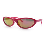 Womens Oval Subtle Cat Eye Thin Plastic Retro Vintage Vibe Sunglasses
