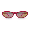 Womens Oval Subtle Cat Eye Thin Plastic Retro Vintage Vibe Sunglasses