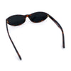Womens Oval Subtle Cat Eye Thin Plastic Retro Vintage Vibe Sunglasses