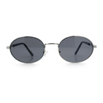 Classy Oval 90s Hip Hop Rapper Shade Metal Rim Retro Sunglasses