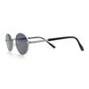 Classy Oval 90s Hip Hop Rapper Shade Metal Rim Retro Sunglasses