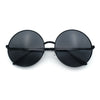 Iconic Hippie Oversized Round Circle Lens Boho Metal Rim Sunglasses