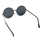 Iconic Hippie Oversized Round Circle Lens Boho Metal Rim Sunglasses