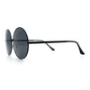 Iconic Hippie Oversized Round Circle Lens Boho Metal Rim Sunglasses