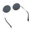 Iconic Hippie Oversized Round Circle Lens Boho Metal Rim Sunglasses