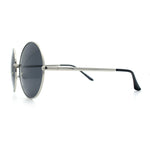 Iconic Hippie Oversized Round Circle Lens Boho Metal Rim Sunglasses