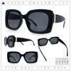 Womens Mod Chic Designer Fashion Thick Plastic Rectangle Butterfly Sunglasses