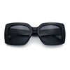 Womens Mod Chic Designer Fashion Thick Plastic Rectangle Butterfly Sunglasses
