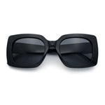 Womens Mod Chic Designer Fashion Thick Plastic Rectangle Butterfly Sunglasses