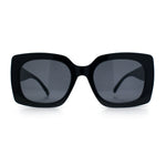 Womens Mod Chic Designer Fashion Thick Plastic Rectangle Butterfly Sunglasses