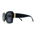 Womens Mod Chic Designer Fashion Thick Plastic Rectangle Butterfly Sunglasses