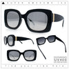 Womens Mod Chic Designer Fashion Thick Plastic Rectangle Butterfly Sunglasses