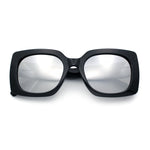 Womens Mod Chic Designer Fashion Thick Plastic Rectangle Butterfly Sunglasses