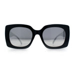 Womens Mod Chic Designer Fashion Thick Plastic Rectangle Butterfly Sunglasses