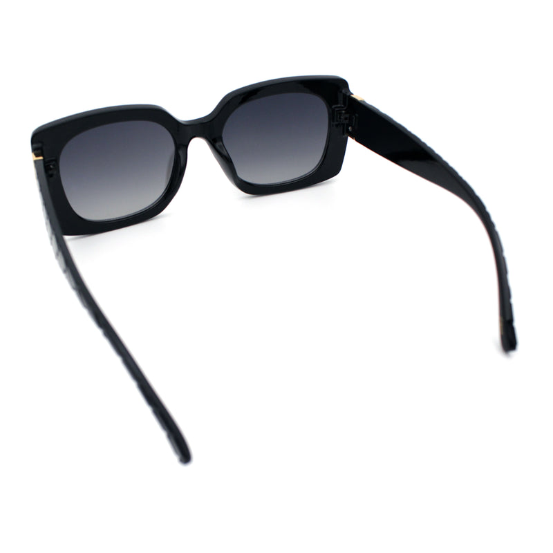 Womens Mod Chic Designer Fashion Thick Plastic Rectangle Butterfly Sunglasses