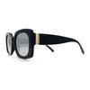 Womens Mod Chic Designer Fashion Thick Plastic Rectangle Butterfly Sunglasses