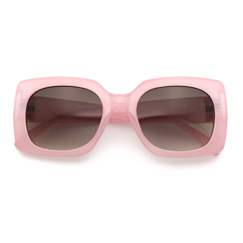 Womens Mod Chic Designer Fashion Thick Plastic Rectangle Butterfly Sunglasses