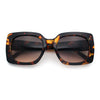Womens Mod Chic Designer Fashion Thick Plastic Rectangle Butterfly Sunglasses