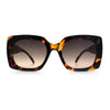 Womens Mod Chic Designer Fashion Thick Plastic Rectangle Butterfly Sunglasses