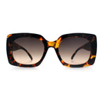 Womens Mod Chic Designer Fashion Thick Plastic Rectangle Butterfly Sunglasses