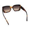 Womens Mod Chic Designer Fashion Thick Plastic Rectangle Butterfly Sunglasses