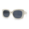 Womens Mod Chic Designer Fashion Thick Plastic Rectangle Butterfly Sunglasses