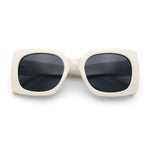 Womens Mod Chic Designer Fashion Thick Plastic Rectangle Butterfly Sunglasses