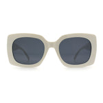 Womens Mod Chic Designer Fashion Thick Plastic Rectangle Butterfly Sunglasses