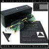 Mens Luxury Urban Gangster Beveled Rimless Rectangle Sunglasses