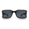 Womens Trendy Curved Wrap Around Rectangle Thick Temple Plastic Sunglasses