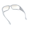 Womens Trendy Curved Wrap Around Rectangle Thick Temple Plastic Sunglasses
