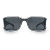 Womens Trendy Curved Wrap Around Rectangle Thick Temple Plastic Sunglasses
