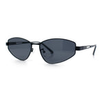 Womens Y2K Styling Metal Rim Cat Eye Retro Sunglasses