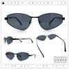 Womens Y2K Styling Metal Rim Cat Eye Retro Sunglasses