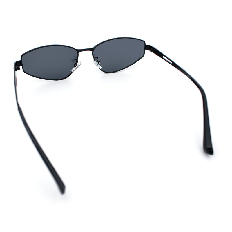 Womens Y2K Styling Metal Rim Cat Eye Retro Sunglasses