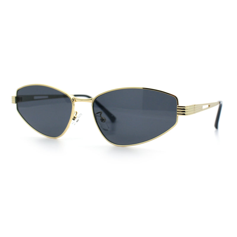 Womens Y2K Styling Metal Rim Cat Eye Retro Sunglasses