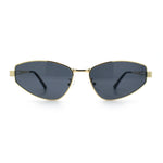 Womens Y2K Styling Metal Rim Cat Eye Retro Sunglasses