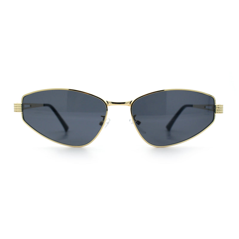 Womens Y2K Styling Metal Rim Cat Eye Retro Sunglasses