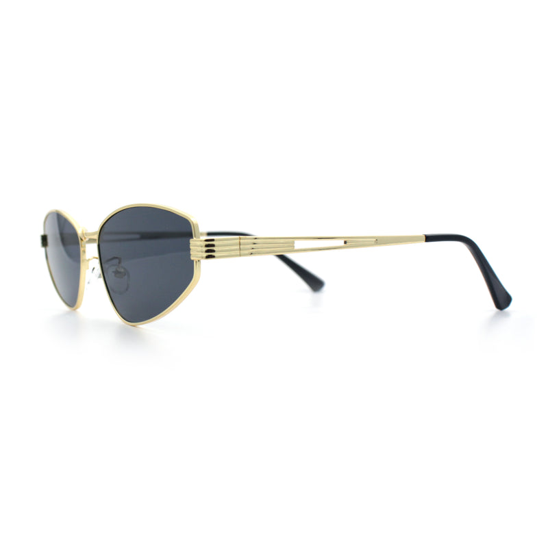 Womens Y2K Styling Metal Rim Cat Eye Retro Sunglasses