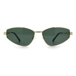 Womens Y2K Styling Metal Rim Cat Eye Retro Sunglasses