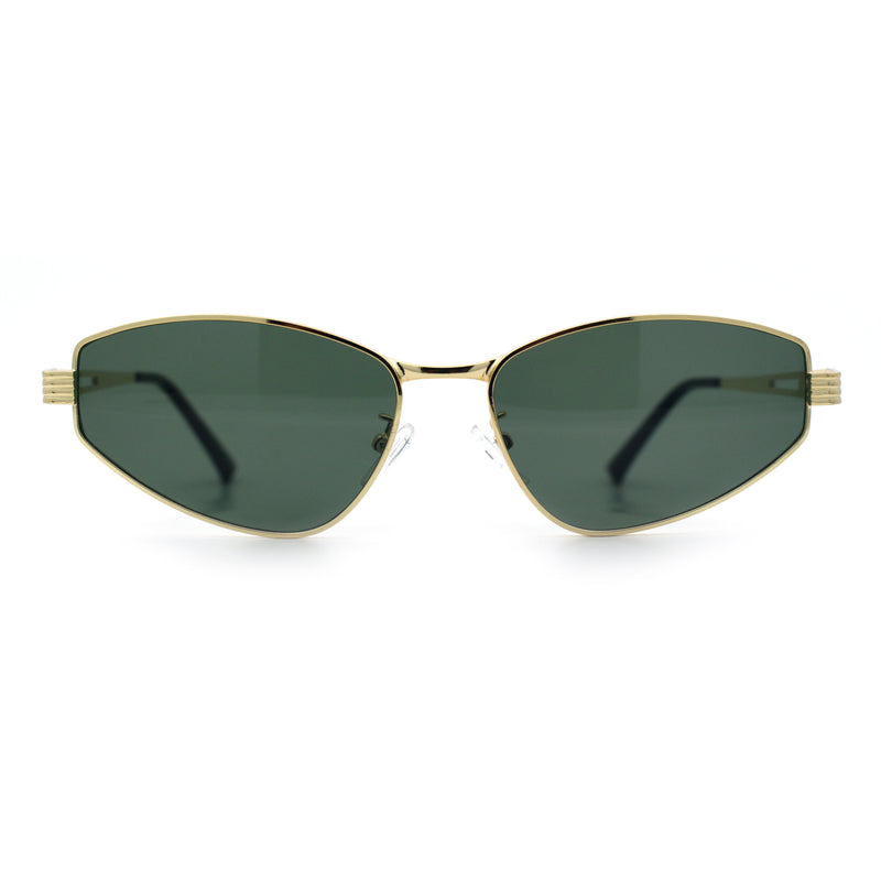 Womens Y2K Styling Metal Rim Cat Eye Retro Sunglasses