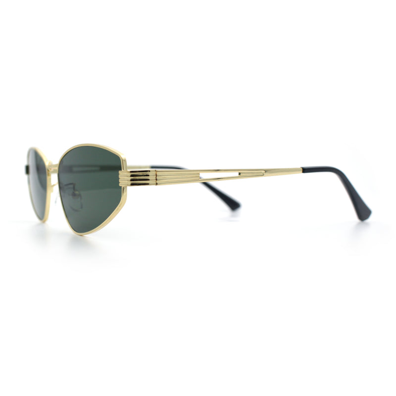 Womens Y2K Styling Metal Rim Cat Eye Retro Sunglasses