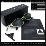 Womens Y2K Styling Metal Rim Cat Eye Retro Sunglasses