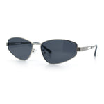 Womens Y2K Styling Metal Rim Cat Eye Retro Sunglasses